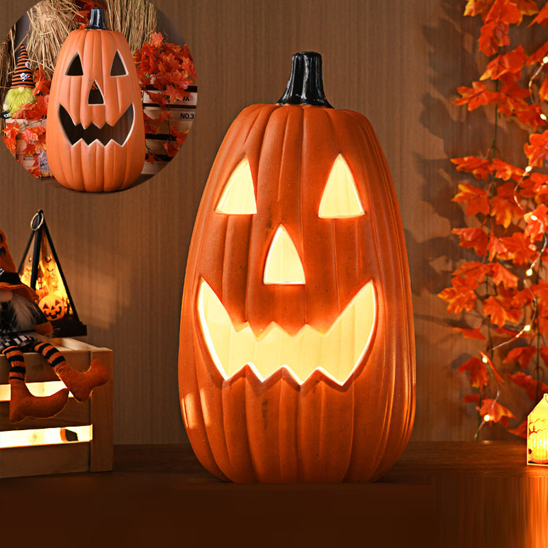 Modern Art Deco PE Pumpkin-Shaped LED Floor Lamp For Living Room
