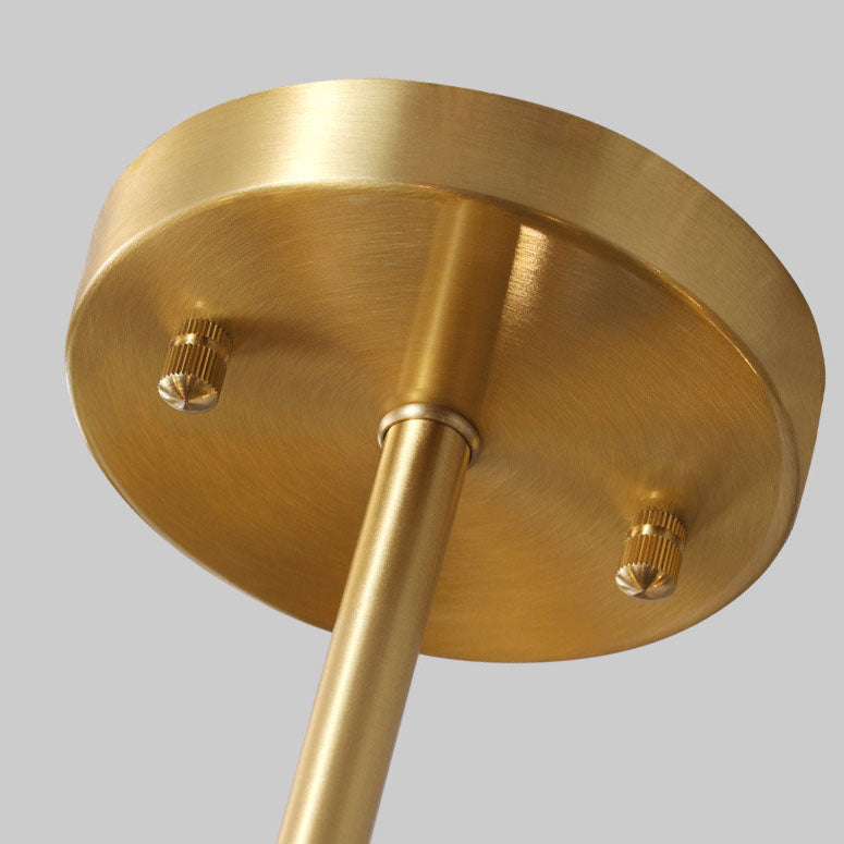 Modern Mid-century Brass Frame Glass Ball Shade 6/9/12/15-Light Chandelier For Living Room