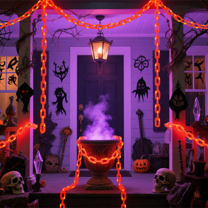 Contemporary Creative PVC Chain Halloween Decorative Light Waterproof Solar Battery LED Landscape Lighting Outdoor Light For Garden & Patio