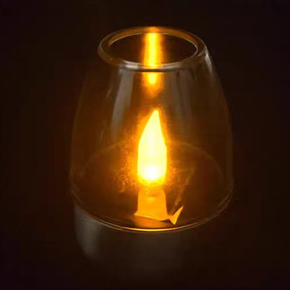 Contemporary Creative Stainless Steel Plastic Candle-Shaped LED Outdoor Light For Patio & Garden