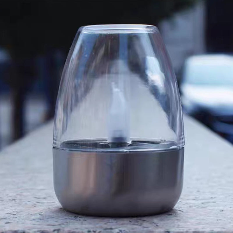 Contemporary Creative Stainless Steel Plastic Candle-Shaped LED Outdoor Light For Patio & Garden