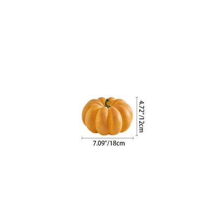 Contemporary Creative Resin Pumpkin-Shaped Round LED Floor Lamp For Outdoor Garden