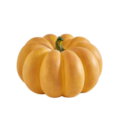 Contemporary Creative Resin Pumpkin-Shaped Round LED Floor Lamp For Outdoor Garden