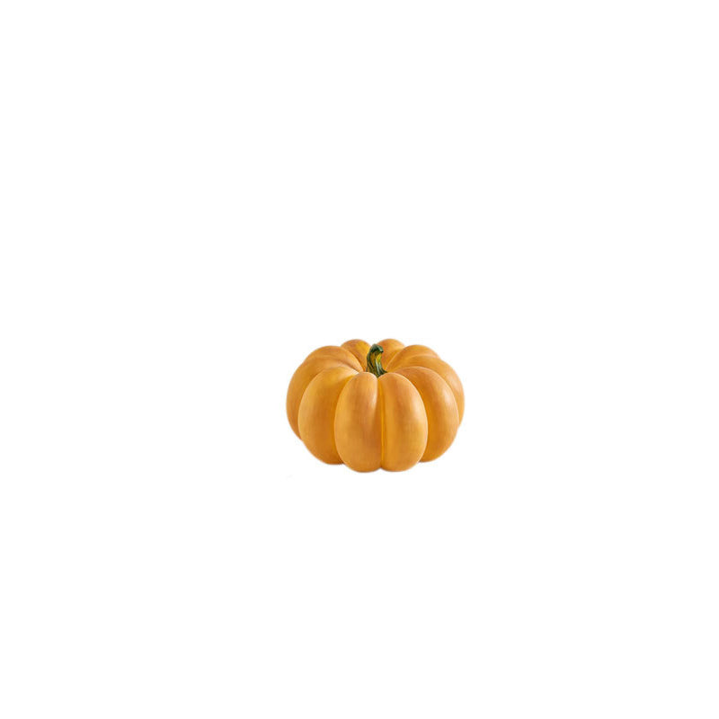 Contemporary Creative Resin Pumpkin-Shaped Round LED Floor Lamp For Outdoor Garden
