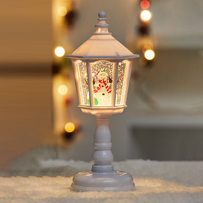 Modern Art Deco PVC House-Shaped Christmas LED Table Lamp For Living Room