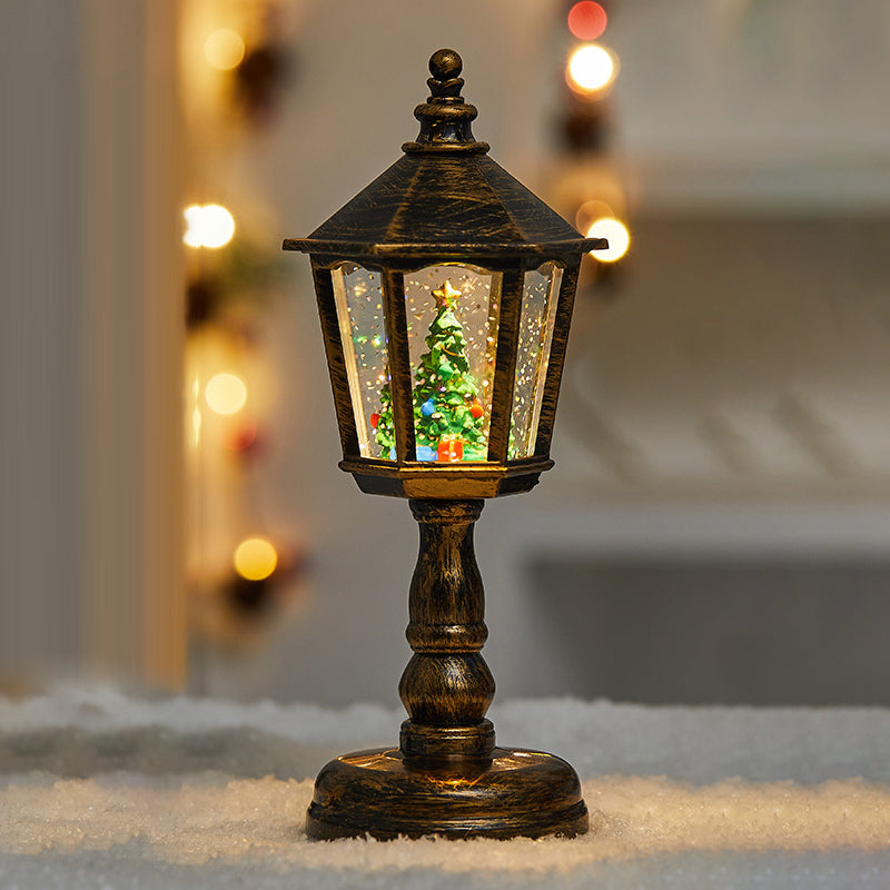 Modern Art Deco PVC House-Shaped Christmas LED Table Lamp For Living Room