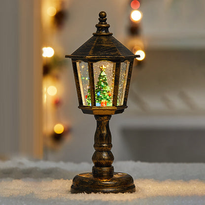 Modern Art Deco PVC House-Shaped Christmas LED Table Lamp For Living Room