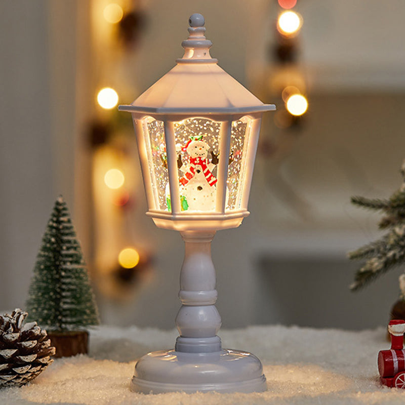 Modern Art Deco PVC House-Shaped Christmas LED Table Lamp For Living Room