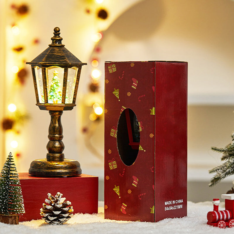 Modern Art Deco PVC House-Shaped Christmas LED Table Lamp For Living Room