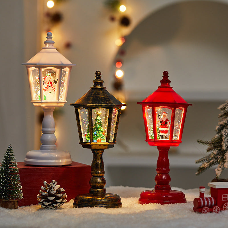 Modern Art Deco PVC House-Shaped Christmas LED Table Lamp For Living Room