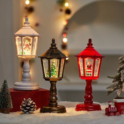 Modern Art Deco PVC House-Shaped Christmas LED Table Lamp For Living Room