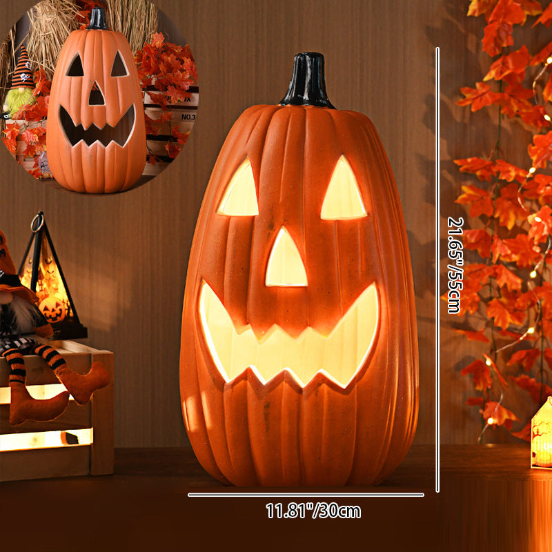 Modern Art Deco PE Pumpkin-Shaped LED Floor Lamp For Living Room