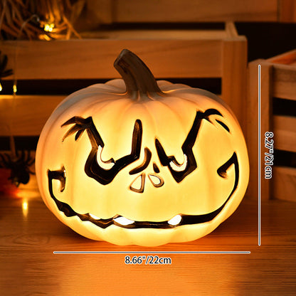Modern Art Deco PE Pumpkin-Shaped LED Floor Lamp For Living Room