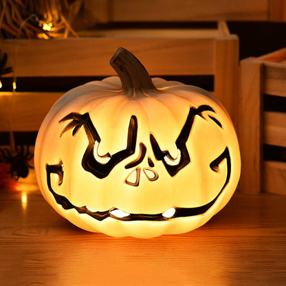 Modern Art Deco PE Pumpkin-Shaped LED Floor Lamp For Living Room