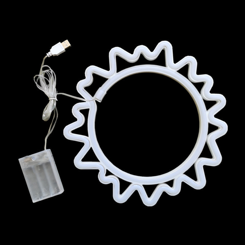 Contemporary Creative PC Sun Round LED Table Lamp For Living Room